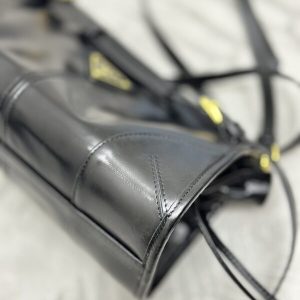 Replica Prada Leather Handbag Black 7 Replica Prada Leather Handbag Black - near-authentic luxury replica handbag