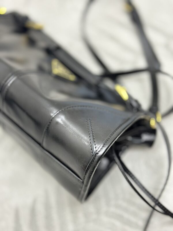 Replica Prada Leather Handbag Black 7 Replica Prada Leather Handbag Black - near-authentic luxury replica handbag