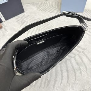 Replica Prada Cleo Brushed Black Bag 5 Replica Prada Cleo Brushed Black Bag - realistic designer-inspired fake bag