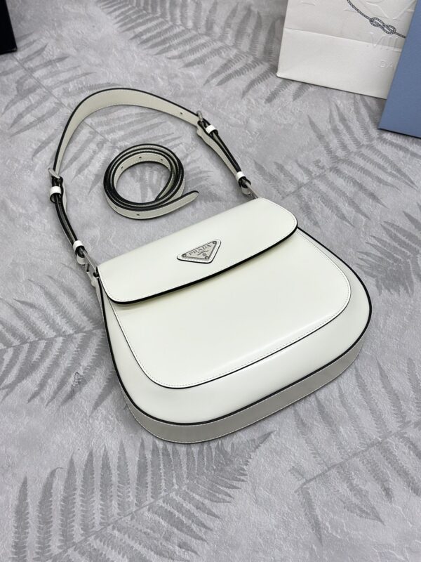Replica Prada Cleo White Bag With Flap 2 Replica Prada Cleo White Bag With Flap - top-tier luxury replica shoulder bag