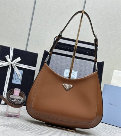 Replica Prada Cleo Brushed Brown Bag - elite superclone designer purse