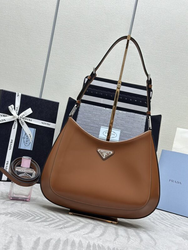 Replica Prada Cleo Brushed Brown Bag - elite superclone designer purse