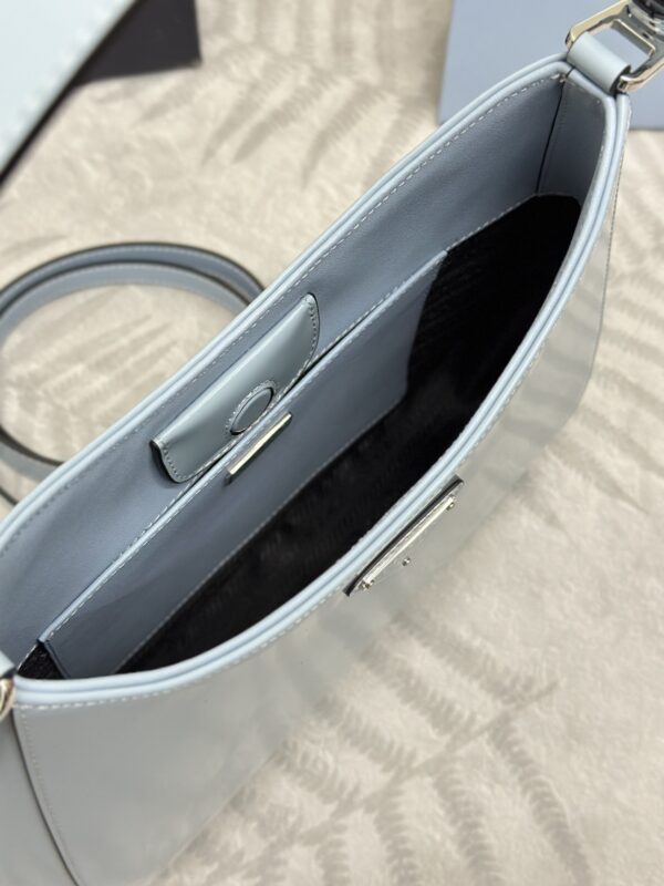 Replica Prada Cleo Brushed Blue Bag 3 Replica Prada Cleo Brushed Blue Bag - top-tier luxury replica shoulder bag