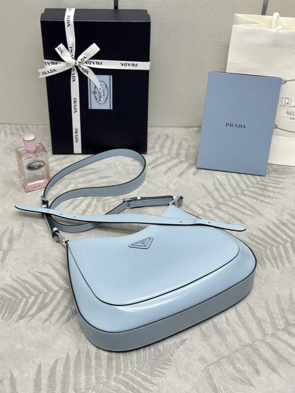 Replica Prada Cleo Brushed Blue Bag 4 Replica Prada Cleo Brushed Blue Bag - best-selling designer handbag dupe