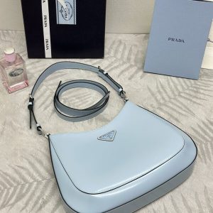 Replica Prada Cleo Brushed Blue Bag 6 Replica Prada Cleo Brushed Blue Bag - high-end fake designer purse