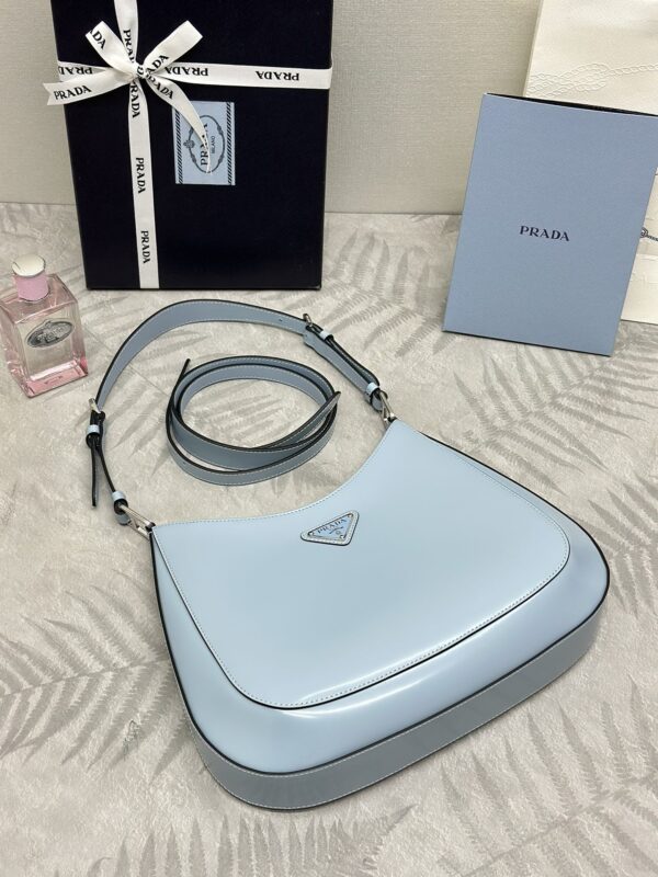 Replica Prada Cleo Brushed Blue Bag 6 Replica Prada Cleo Brushed Blue Bag - high-end fake designer purse