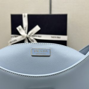 Replica Prada Cleo Brushed Blue Bag 2 Replica Prada Cleo Brushed Blue Bag - realistic designer-inspired fake bag