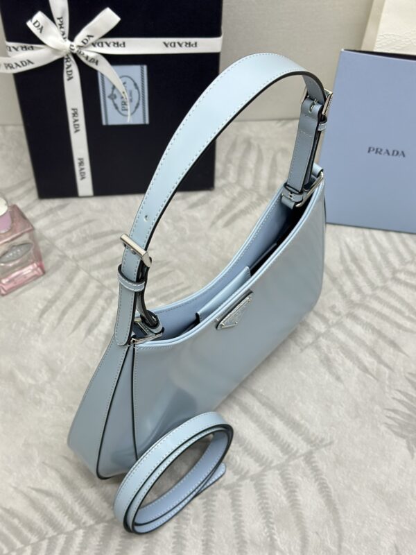 Replica Prada Cleo Brushed Blue Bag 7 Replica Prada Cleo Brushed Blue Bag - realistic designer-inspired fake bag