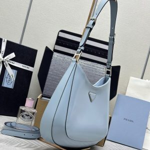 Replica Prada Cleo Brushed Blue Bag 9 Replica Prada Cleo Brushed Blue Bag - elite superclone designer purse