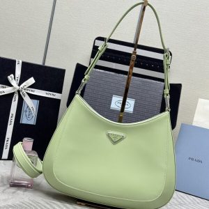 Replica Prada Cleo Brushed Green Bag 1 Replica Prada Cleo Brushed Green Bag - high-end fake designer purse