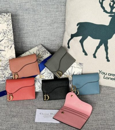 Replica Dior Saddle Flap Card Holder - premium 1:1 fake handbag model