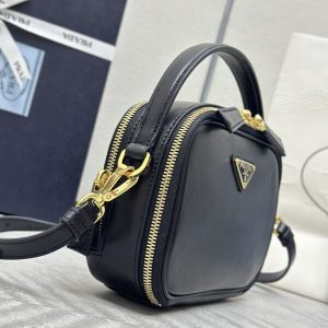 Replica Prada Mini Top-Handle Bag Black 2 Replica Prada Mini Top-Handle Bag Black - authentic-look luxury purse replica
