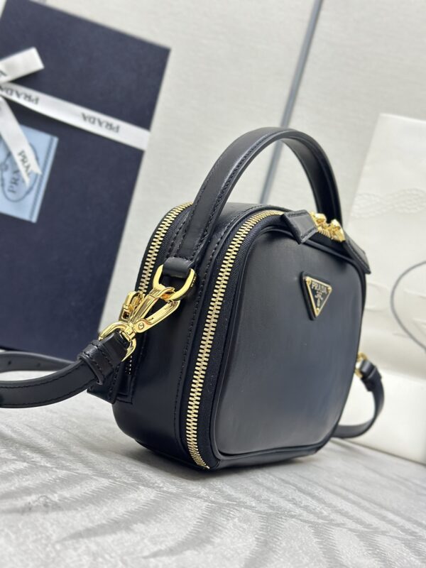 Replica Prada Mini Top-Handle Bag Black 2 Replica Prada Mini Top-Handle Bag Black - authentic-look luxury purse replica