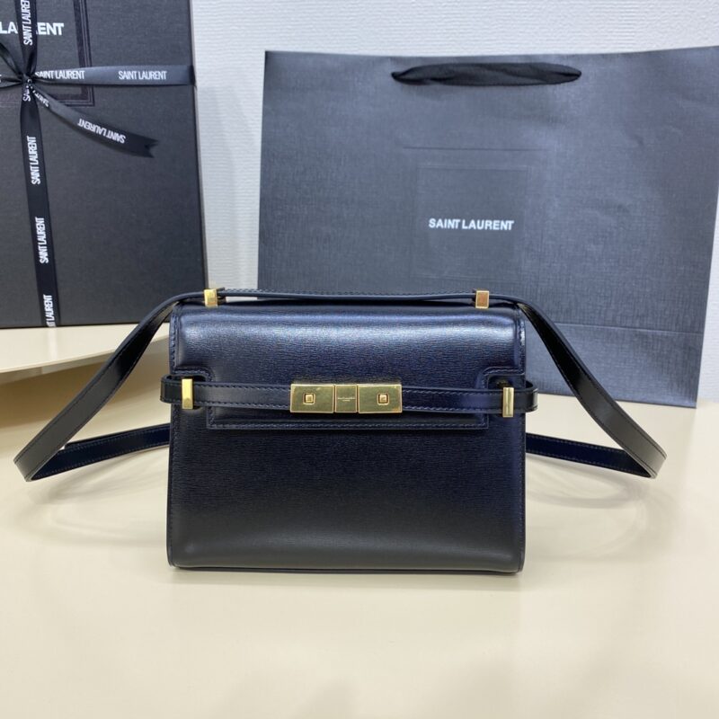Replica YSL Manhattan Black 1 Replica YSL Manhattan Black - premium-grade designer purse dupe
