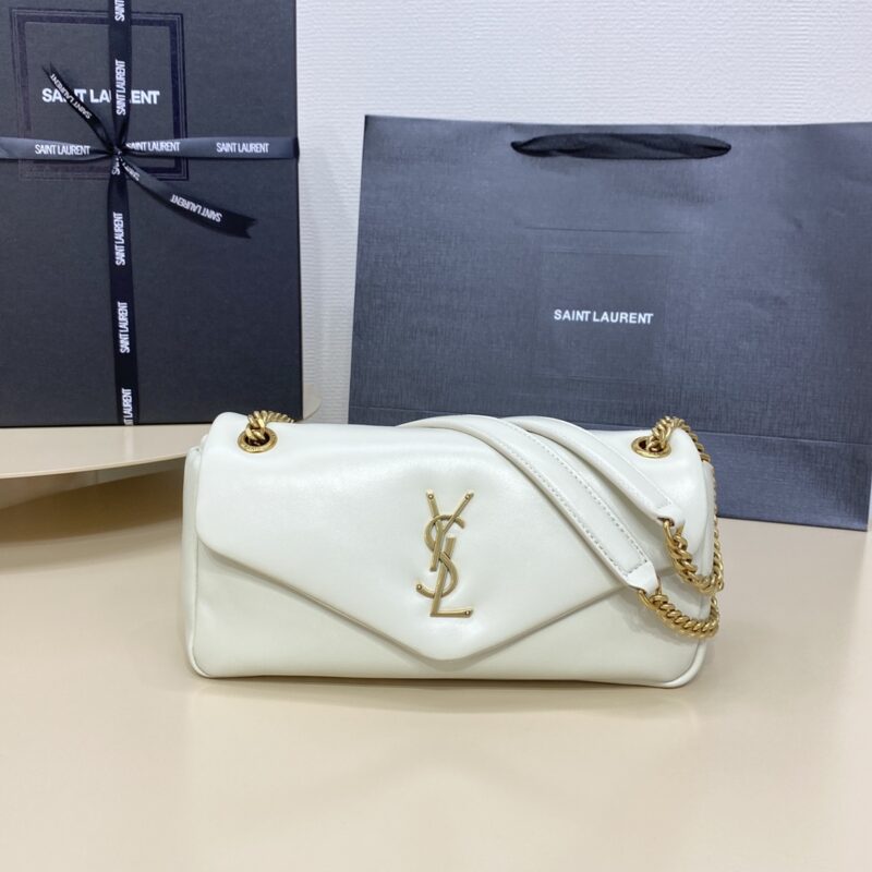 Replica YSL Calypso White 1 Replica YSL Calypso White - realistic designer-inspired fake bag