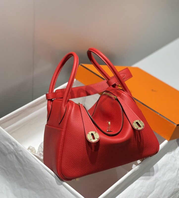 Replica Hermes Lindy Red 1 Replica Hermes Lindy Red - authentic-look luxury purse replica