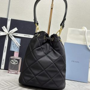 Replica Prada Black Re-Nylon Bucket Bag 2 Replica Prada Black Re-Nylon Bucket Bag - high-quality designer bag clone
