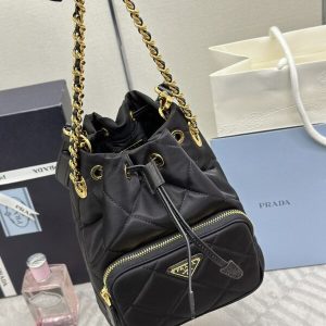 Replica Prada Black Re-Nylon Bucket Bag 5 Replica Prada Black Re-Nylon Bucket Bag - high-quality designer bag clone