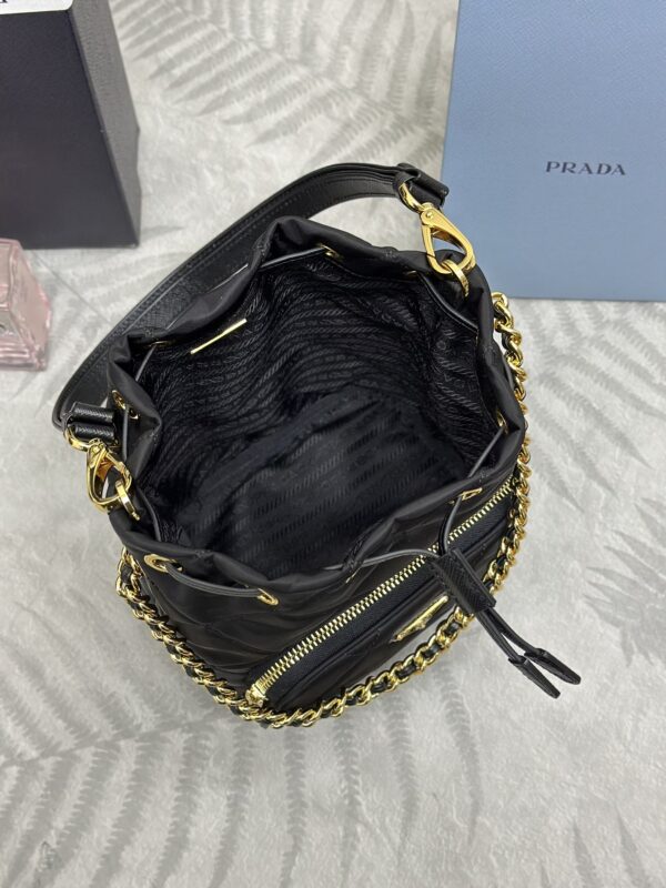Replica Prada Black Re-Nylon Bucket Bag 7 Replica Prada Black Re-Nylon Bucket Bag - premium-grade designer purse dupe