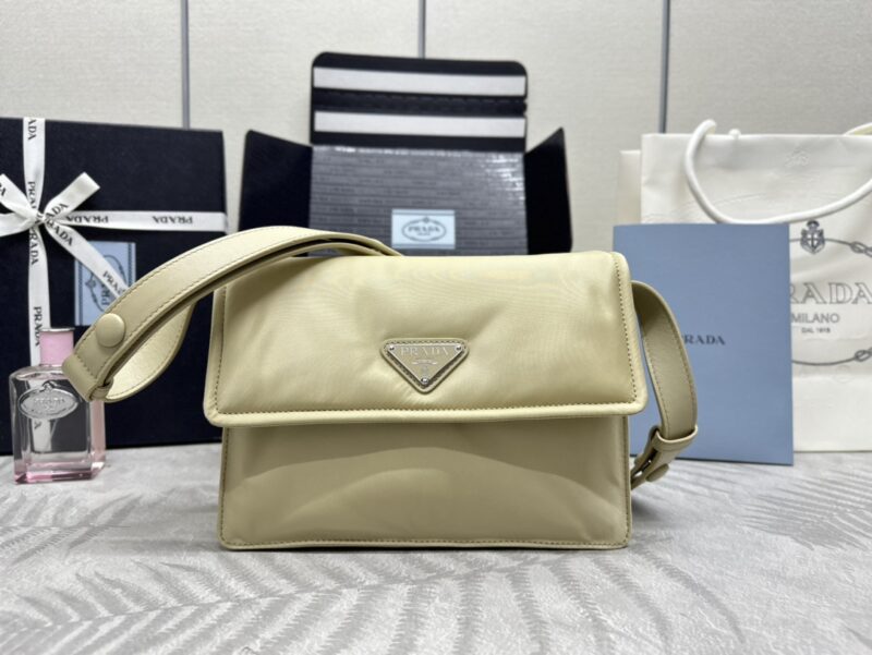Replica Prada Re-Nylon Shoulder Bag Milk Tea 1 Replica Prada Re-Nylon Shoulder Bag Milk Tea - ultra-realistic fake designer tote