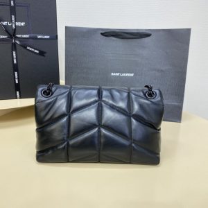 Replica YSL Loulou All Black Puffer 3 Replica YSL Loulou All Black Puffer - high-end fake designer purse