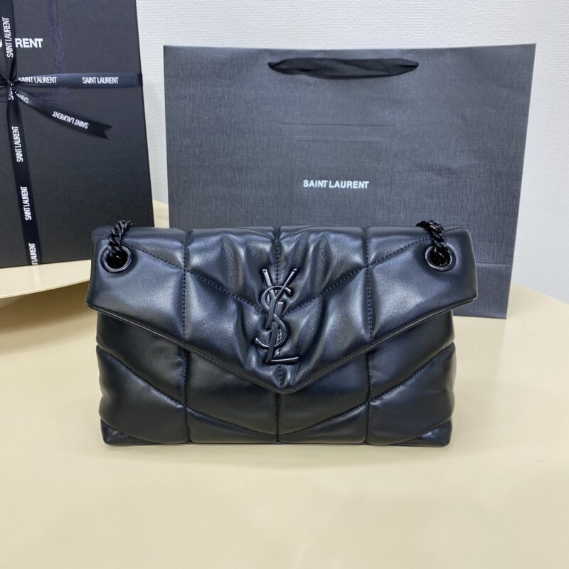 Replica YSL Loulou All Black Puffer 1 Replica YSL Loulou All Black Puffer - top-rated replica designer bag