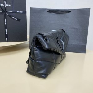 Replica YSL Loulou All Black Puffer 4 Replica YSL Loulou All Black Puffer - authentic-look luxury purse replica