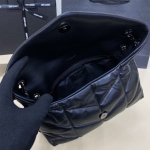 Replica YSL Loulou All Black Puffer 2 Replica YSL Loulou All Black Puffer - premium-grade designer purse dupe