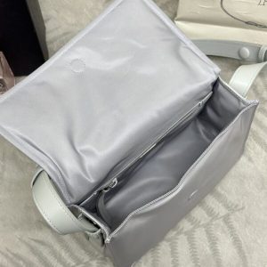 Replica Prada Re-Nylon Shoulder Bag Ice Grey 4 Replica Prada Re-Nylon Shoulder Bag Ice Grey - elite superclone designer purse