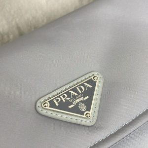 Replica Prada Re-Nylon Shoulder Bag Ice Grey 8 Replica Prada Re-Nylon Shoulder Bag Ice Grey - high-end fake designer purse