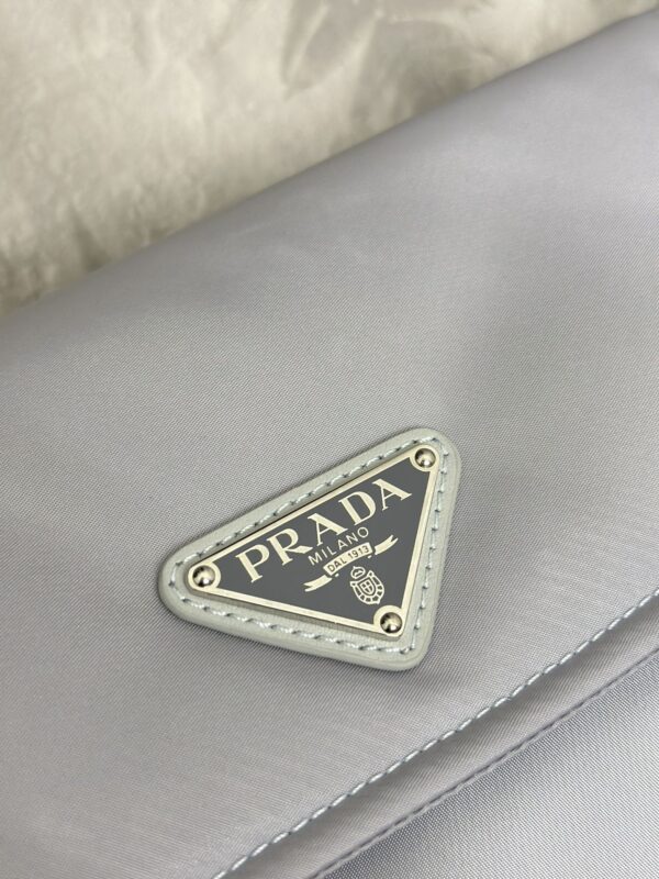 Replica Prada Re-Nylon Shoulder Bag Ice Grey 8 Replica Prada Re-Nylon Shoulder Bag Ice Grey - high-end fake designer purse