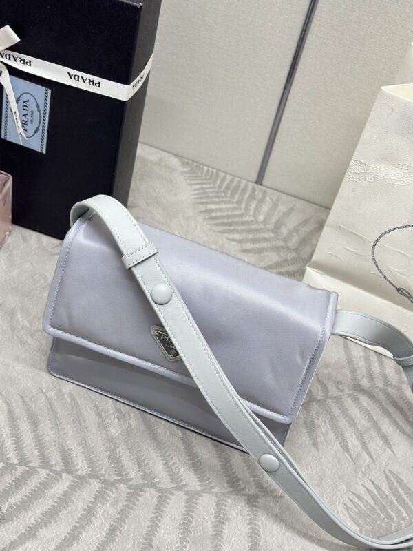 Replica Prada Re-Nylon Shoulder Bag Ice Grey 9 Replica Prada Re-Nylon Shoulder Bag Ice Grey - top-tier luxury replica shoulder bag