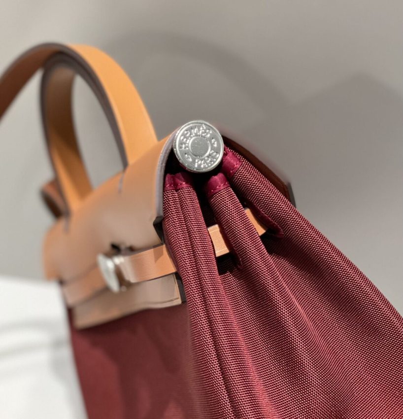 Replica Hermes Herbag 31cm Bordeaux Red 7 Replica Hermes Herbag 31cm Bordeaux Red - near-authentic luxury replica handbag