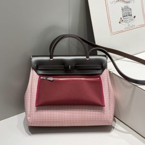 Replica Hermes Herbag 31cm Pink 6 Replica Hermes Herbag 31cm Pink - best-selling designer handbag dupe
