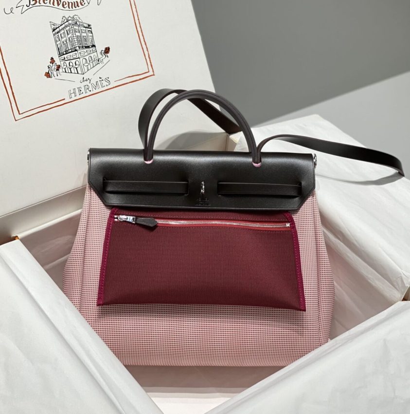 Replica Hermes Herbag 31cm Pink 7 Replica Hermes Herbag 31cm Pink - premium 1:1 fake handbag model