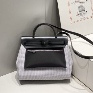 Replica Hermes Herbag 31cm White - ultra-realistic fake designer tote
