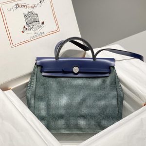 Replica Hermes Herbag 31cm Green 3 Replica Hermes Herbag 31cm Green - best-selling designer handbag dupe