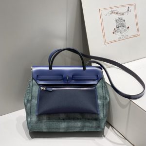 Replica Hermes Herbag 31cm Green 5 Replica Hermes Herbag 31cm Green - high-quality designer bag clone