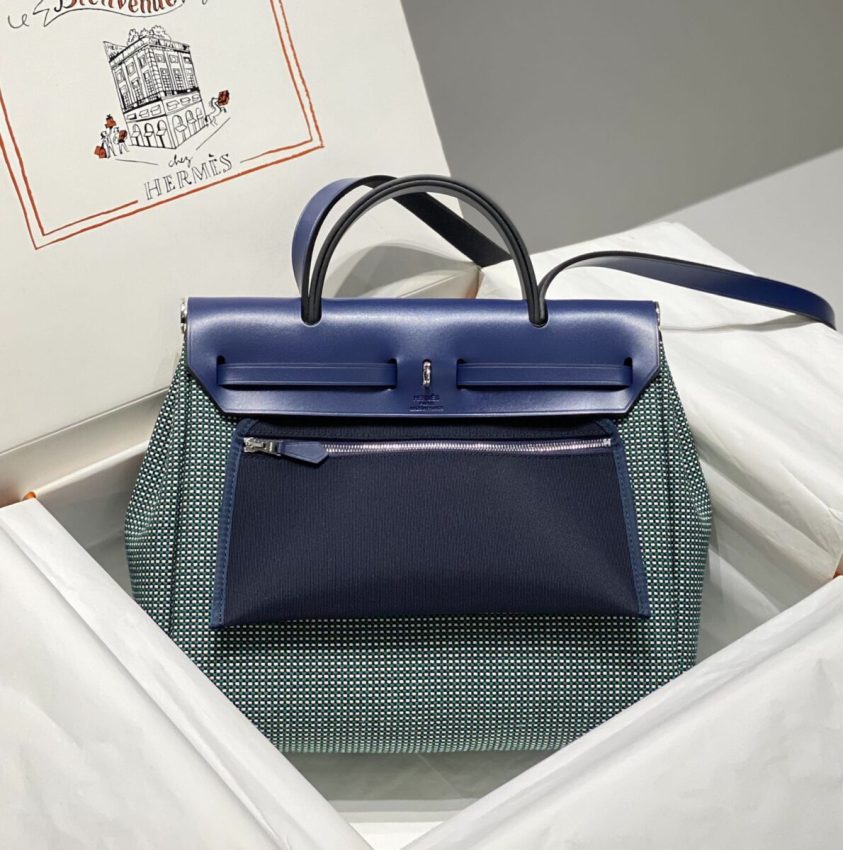 Replica Hermes Herbag 31cm Green 6 Replica Hermes Herbag 31cm Green - ultra-realistic fake designer tote