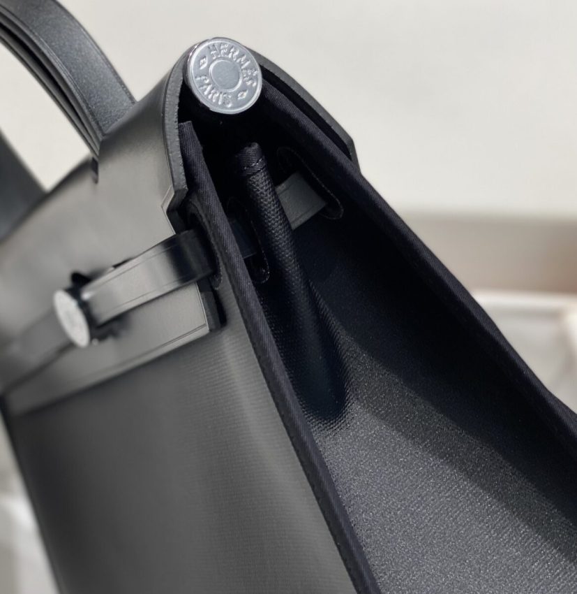 Replica Hermes Herbag 31cm Black 9 Replica Hermes Herbag 31cm Black - ultra-realistic fake designer tote