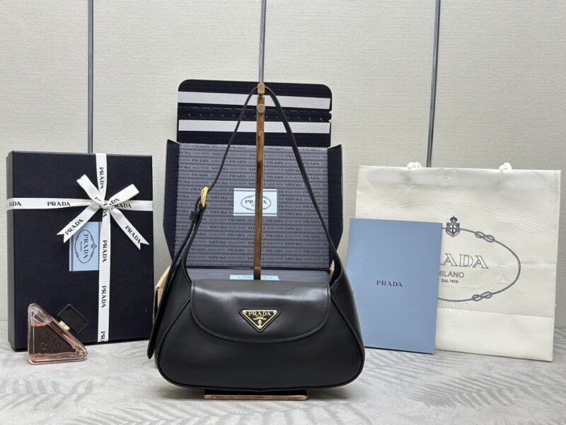 Replica Prada Small Shoulder Bag Black 1 Replica Prada Small Shoulder Bag Black - premium 1:1 fake handbag model