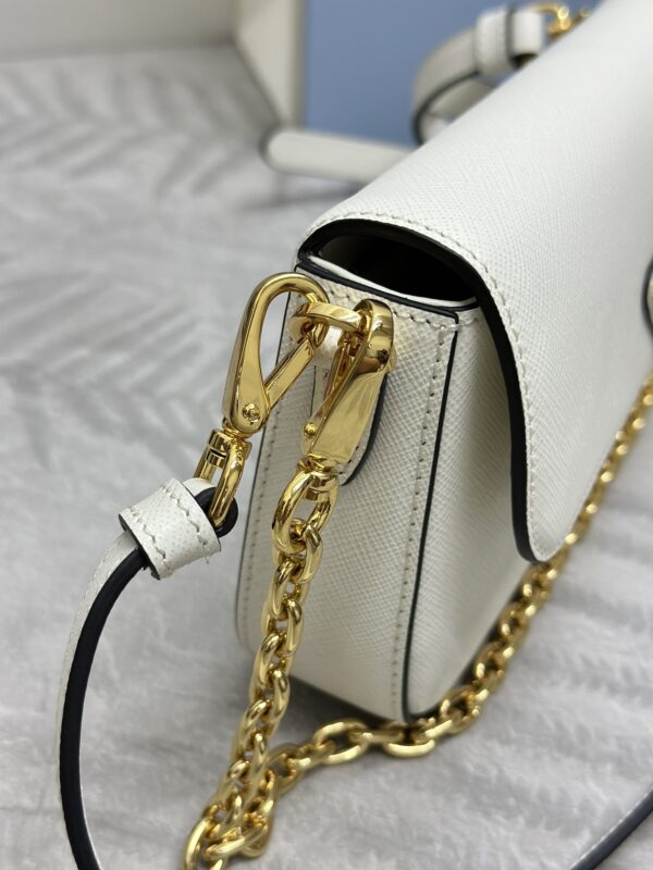 Replica Prada Mini Saffiano White - premium-grade designer purse dupe