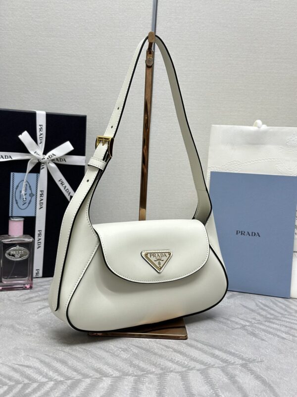 Replica Prada Small Shoulder Bag White 3 Replica Prada Small Shoulder Bag White - premium 1:1 fake handbag model
