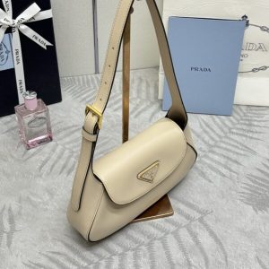 Replica Prada Small Shoulder Bag Beige 9 Replica Prada Small Shoulder Bag Beige - premium 1:1 fake handbag model