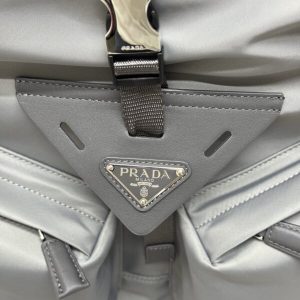 Replica Prada Re-Nylon Grey Backpack 3 Replica Prada Re-Nylon Grey Backpack - ultra-realistic fake designer tote