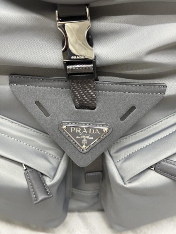 Replica Prada Re-Nylon Grey Backpack 3 Replica Prada Re-Nylon Grey Backpack - ultra-realistic fake designer tote