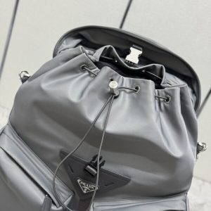Replica Prada Re-Nylon Grey Backpack 7 Replica Prada Re-Nylon Grey Backpack - realistic designer-inspired fake bag