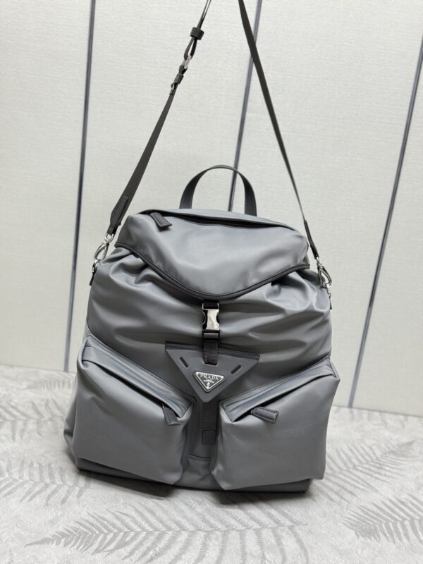 Replica Prada Re-Nylon Grey Backpack 8 Replica Prada Re-Nylon Grey Backpack - best-selling designer handbag dupe