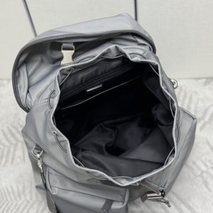 Replica Prada Re-Nylon Grey Backpack 4 Replica Prada Re-Nylon Grey Backpack - 1:1 designer replica handbag
