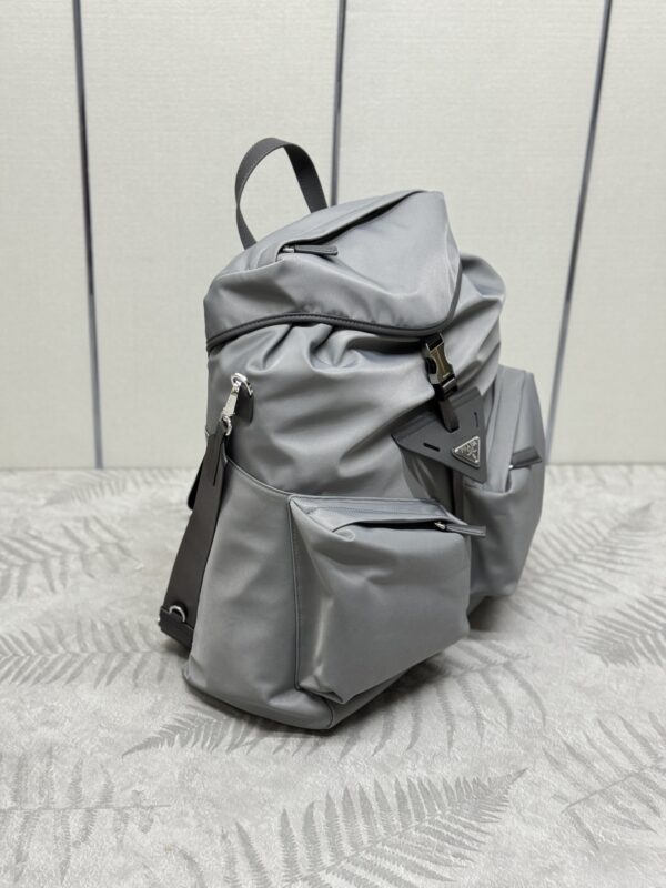 Replica Prada Re-Nylon Grey Backpack 9 Replica Prada Re-Nylon Grey Backpack - 1:1 designer replica handbag